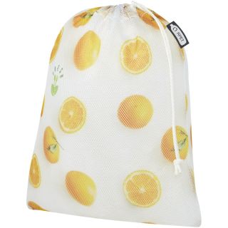 Recycled polyester grocery bag 25x32 cm