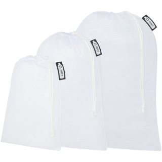 Set of 3 recycled polyester grocery bags