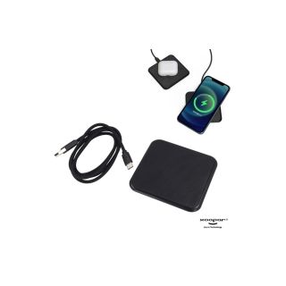 2259 | Xoopar Iné Wireless Fast Charger - Recycled Leather 15W