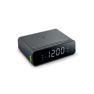 M-175 | Muse FM dual alarm clock radio wireless phone charging 5W