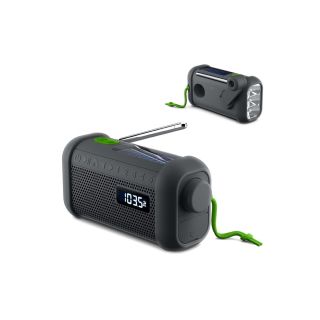 MH-08 | Muse radio bluetooth speaker with solar and wind-up mechanism