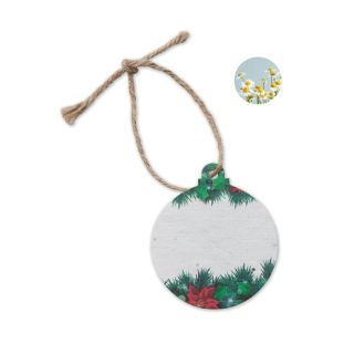 Seed paper Xmas ornament 