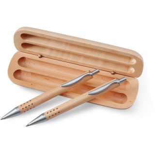 Pen gift set in wooden box