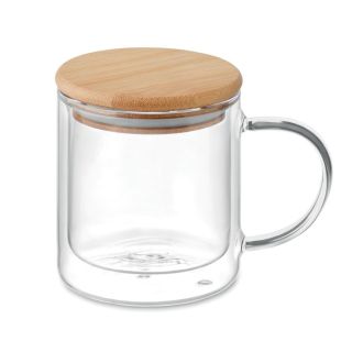 Double wall borosilicate mug