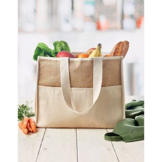 Jute-Canvas Shopping Tasche CAMPO DE GELI