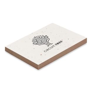 Grass/seed paper memo pad GROW ME - Grass/seed paper memo pad
