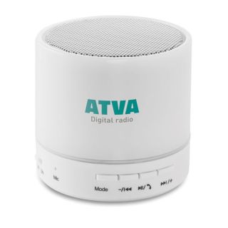Round wireless speaker LED ROUND WHITE - Round wireless speaker LED