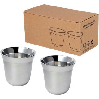 Duo 80 ml RCS certified stainless steel espresso cup set