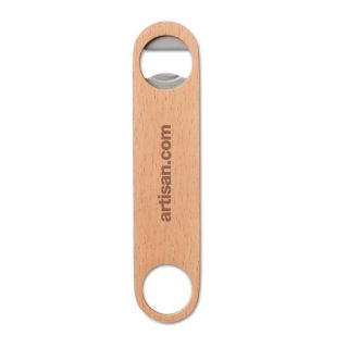 Wooden bottle opener